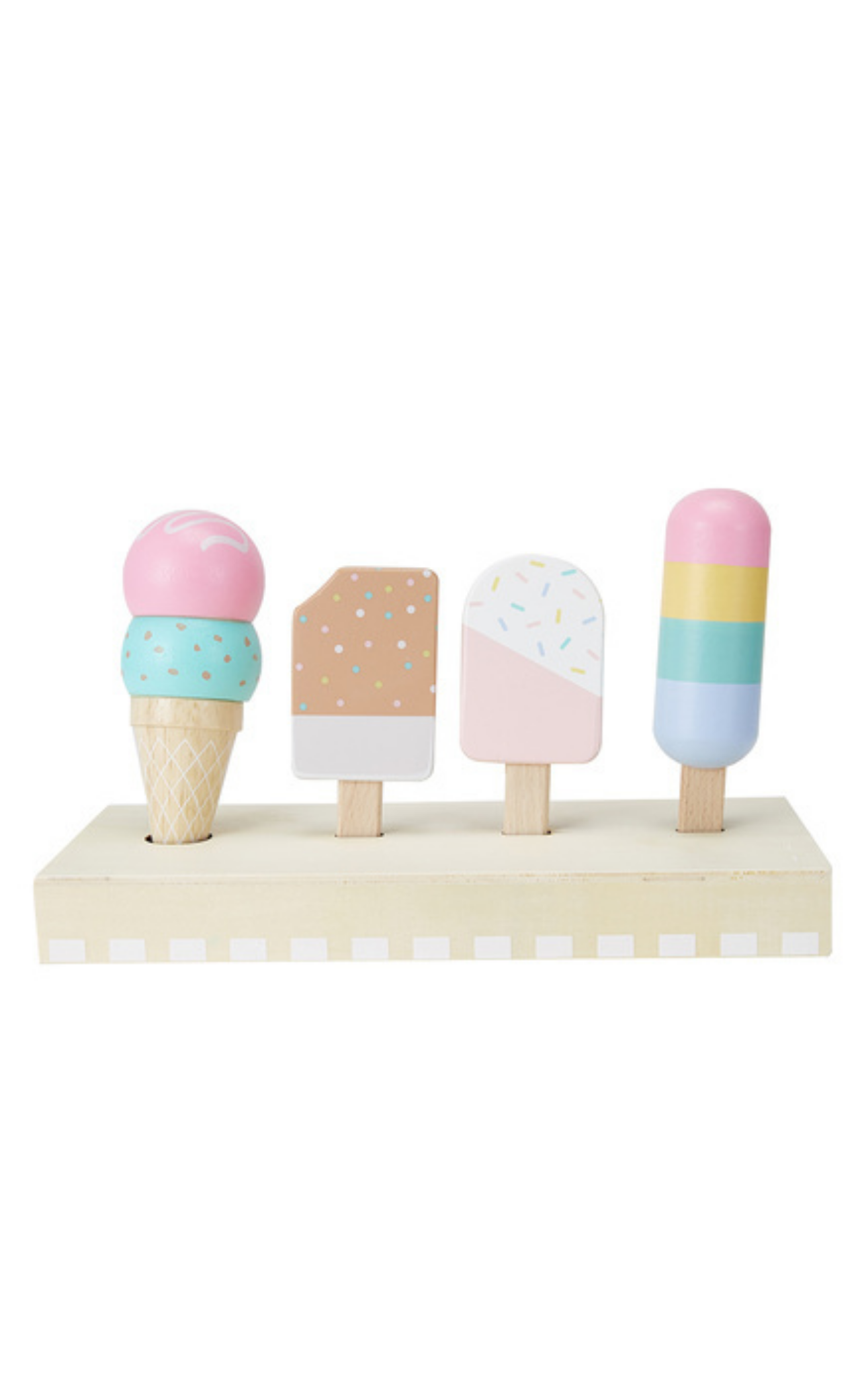 *NEW Wooden Ice cream set