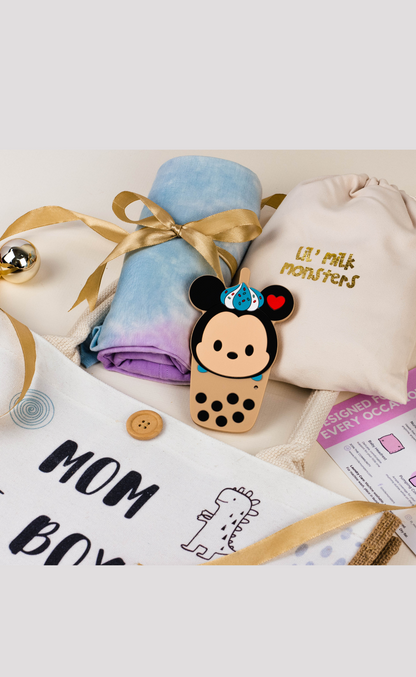 *NEW! Tote + Nursing Cover + Little Bearnie Teether Set