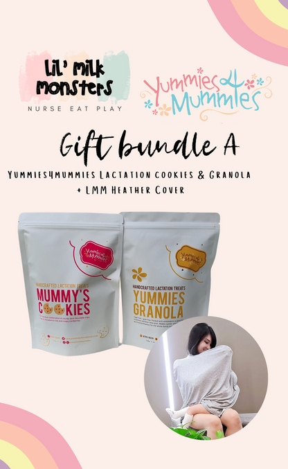 Lil' Milk Monsters x Yummies4mummies  Cover+Cookies+Granola Bundle