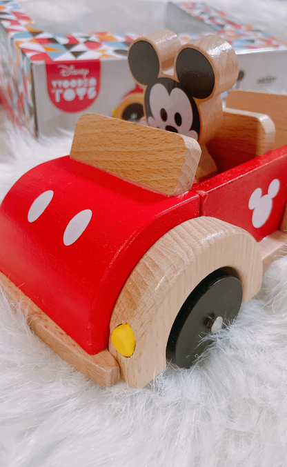 *NEW Wooden Disney Mickey Car