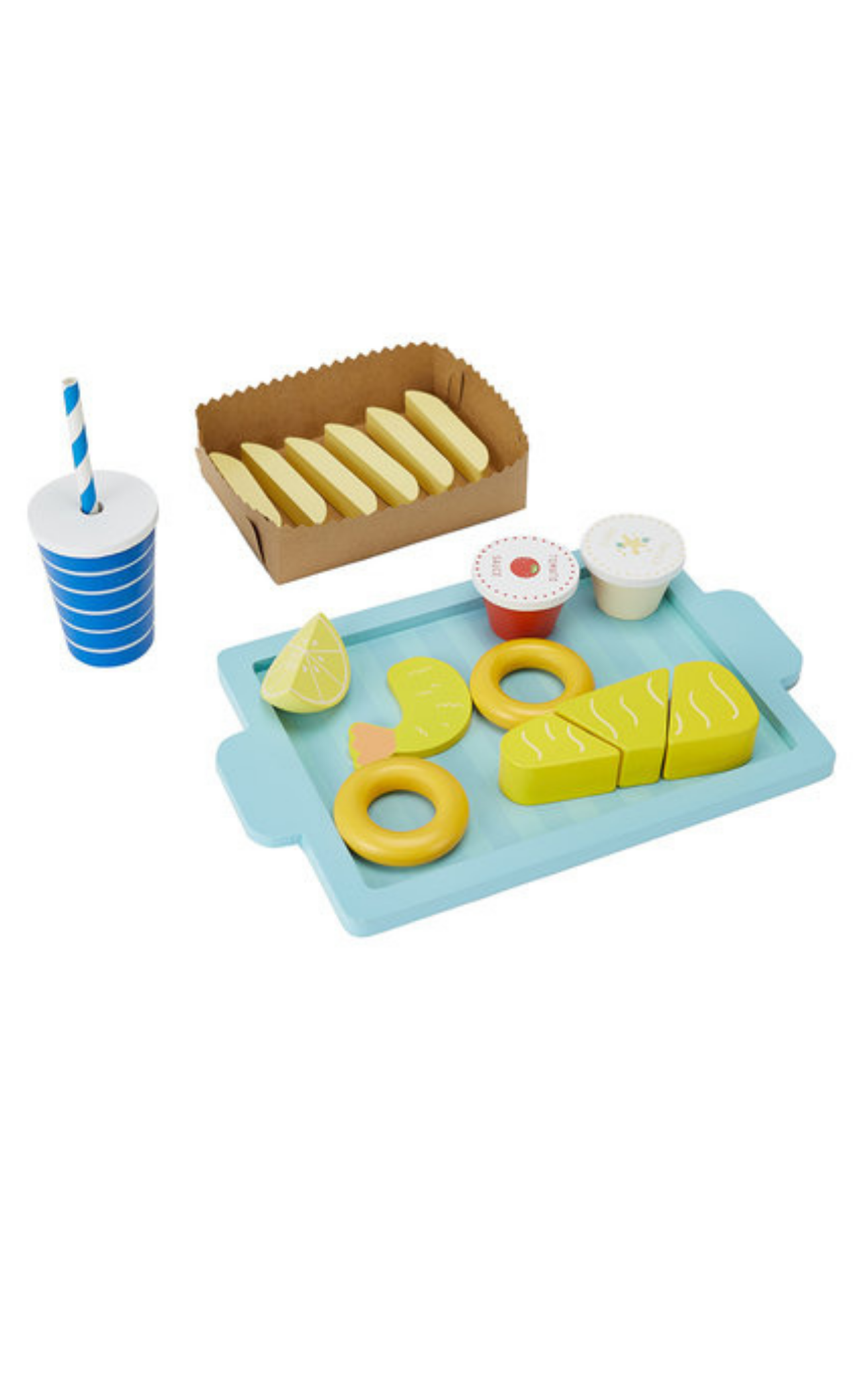 *NEW Wooden Fish and Chips set