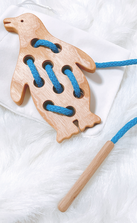 Ms. Waddle lacing toy